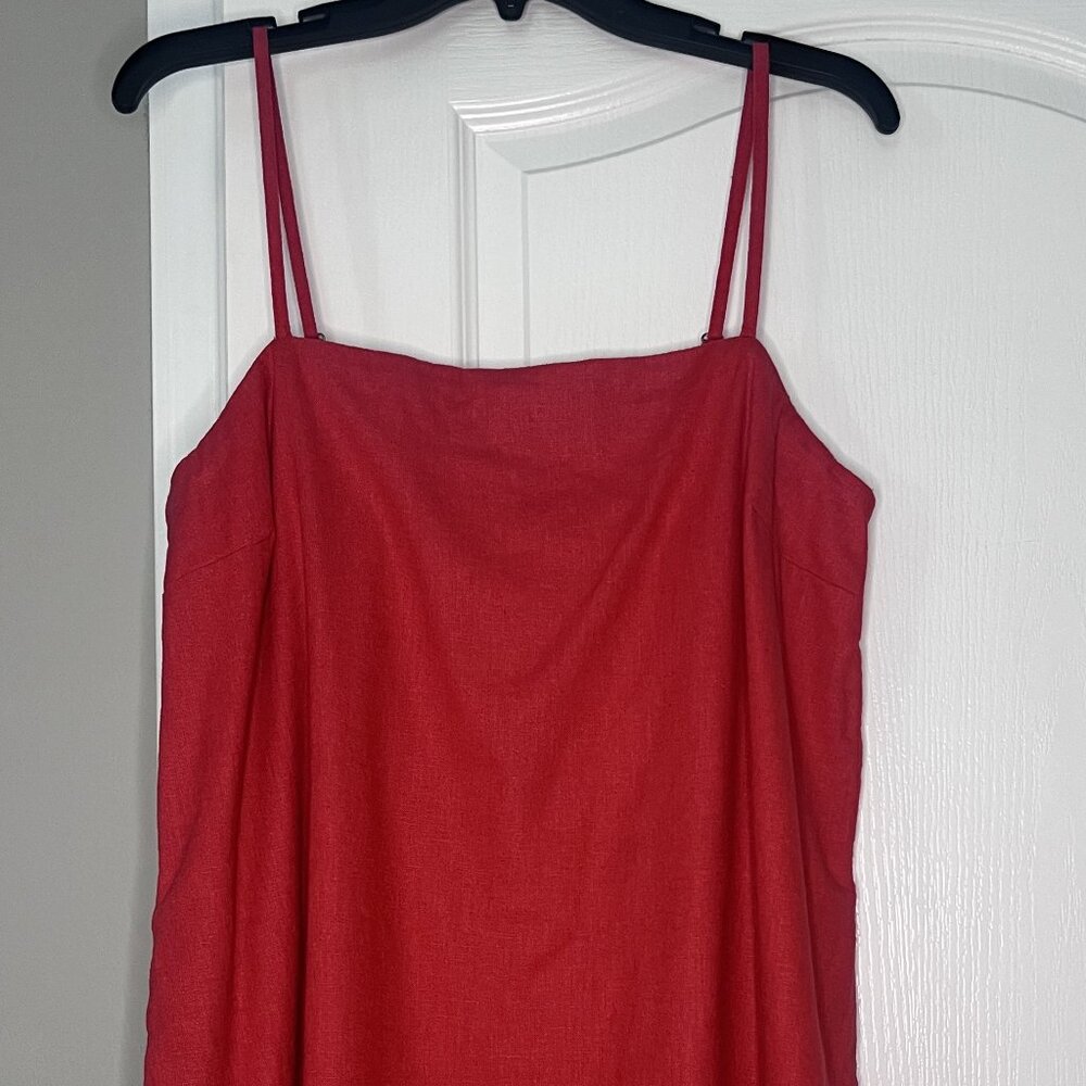 Abercrombie & Fitch Red Strapless Dress